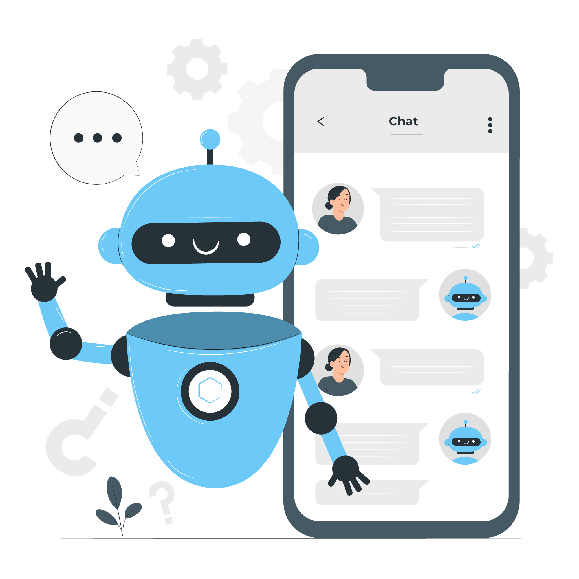Development of AI-powered chatbots for automated customer support and interaction.