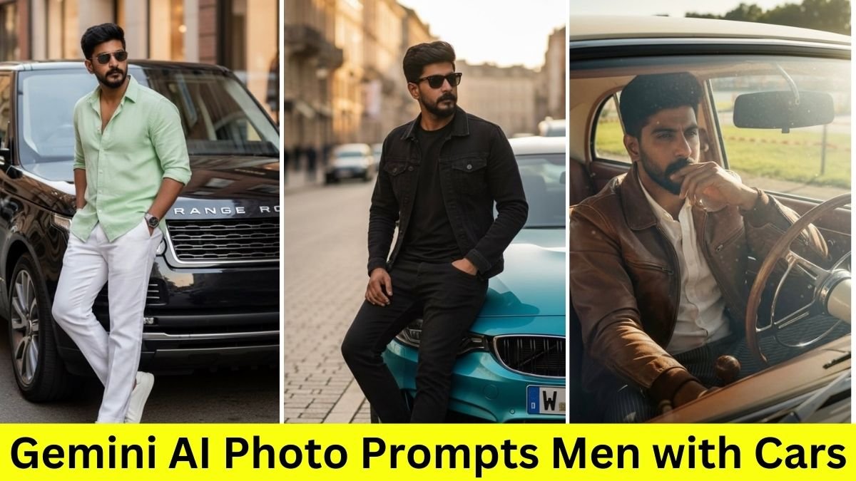 10 Trending Gemini AI Photo Prompts: Men with Cars