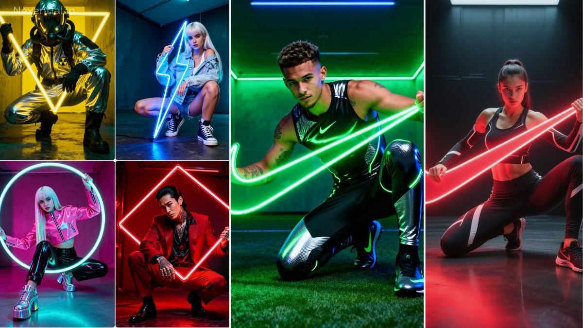 Cyberpunk Neon Style Image Editing Copy Paste