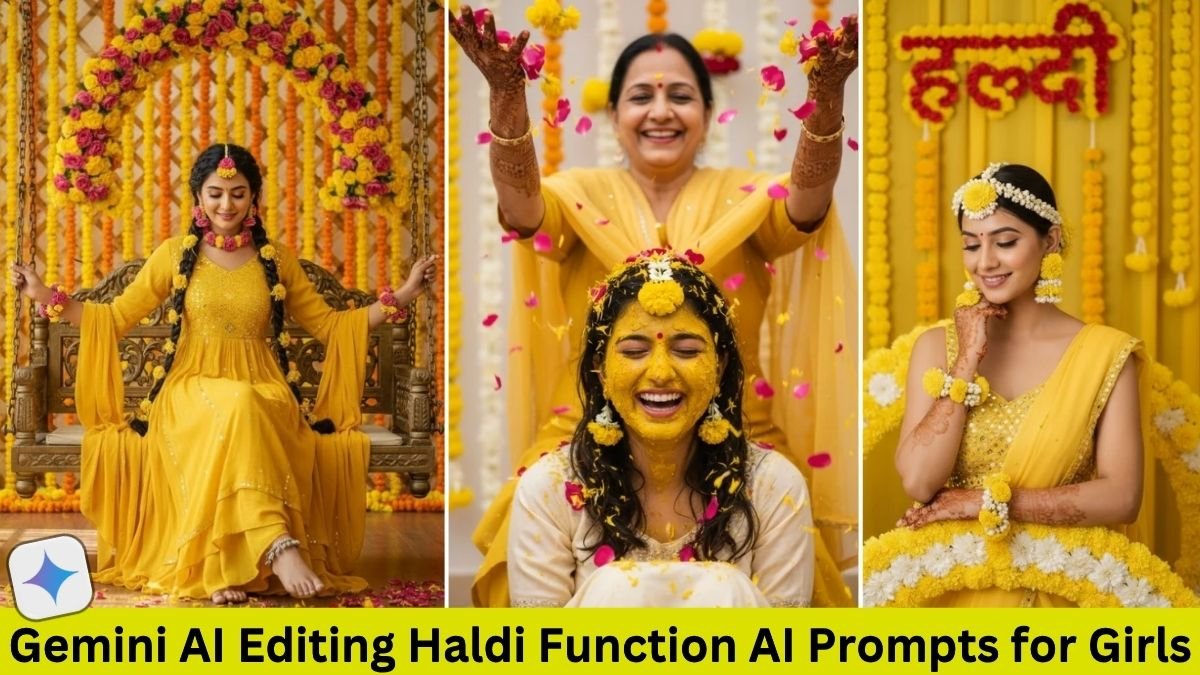 Gemini AI Photo Editing Haldi Function AI Prompts for Girls